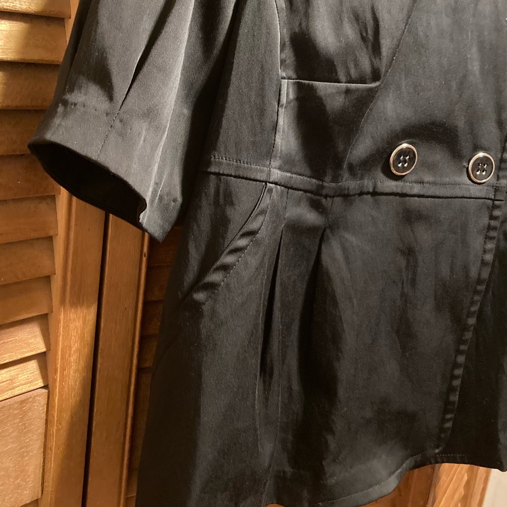 Notation Black Double Breasted Short Sleeves Top/… - image 6